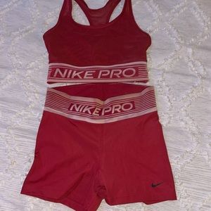 nike pro work out set